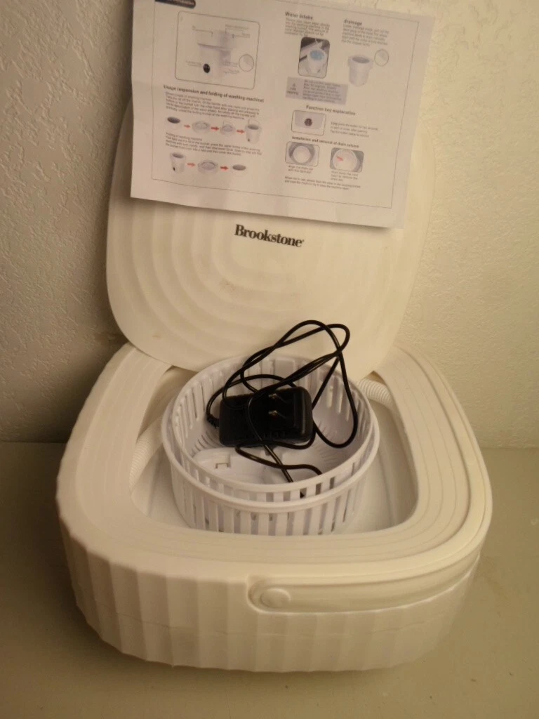 BROOKSTONE Portable Washing Machine Mini Washer Fo